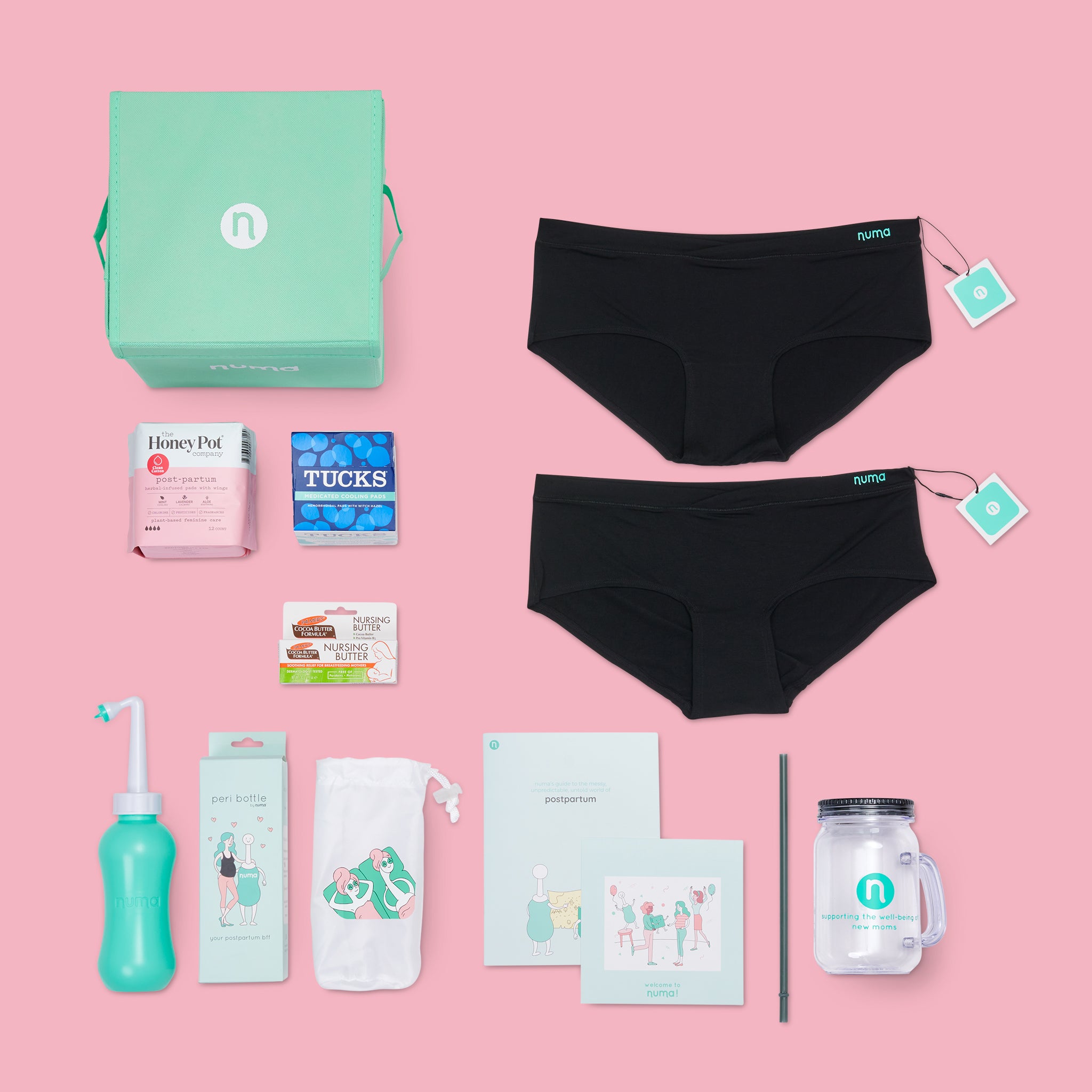 Gladness! Postpartum Care Essentials Kit for New Moms | 23 Items | Ships  Free