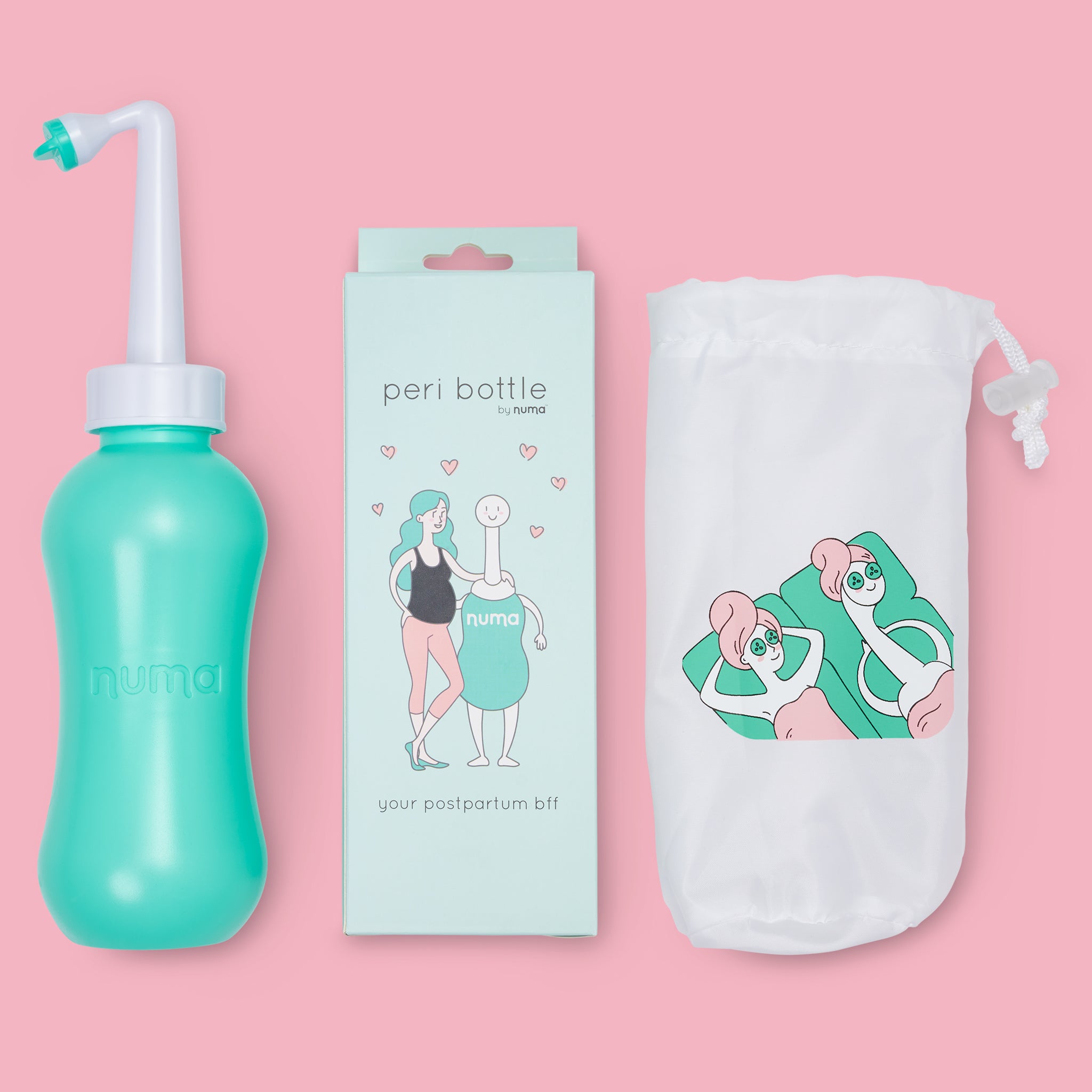 What is a peri bottle and how can it help after giving birth?